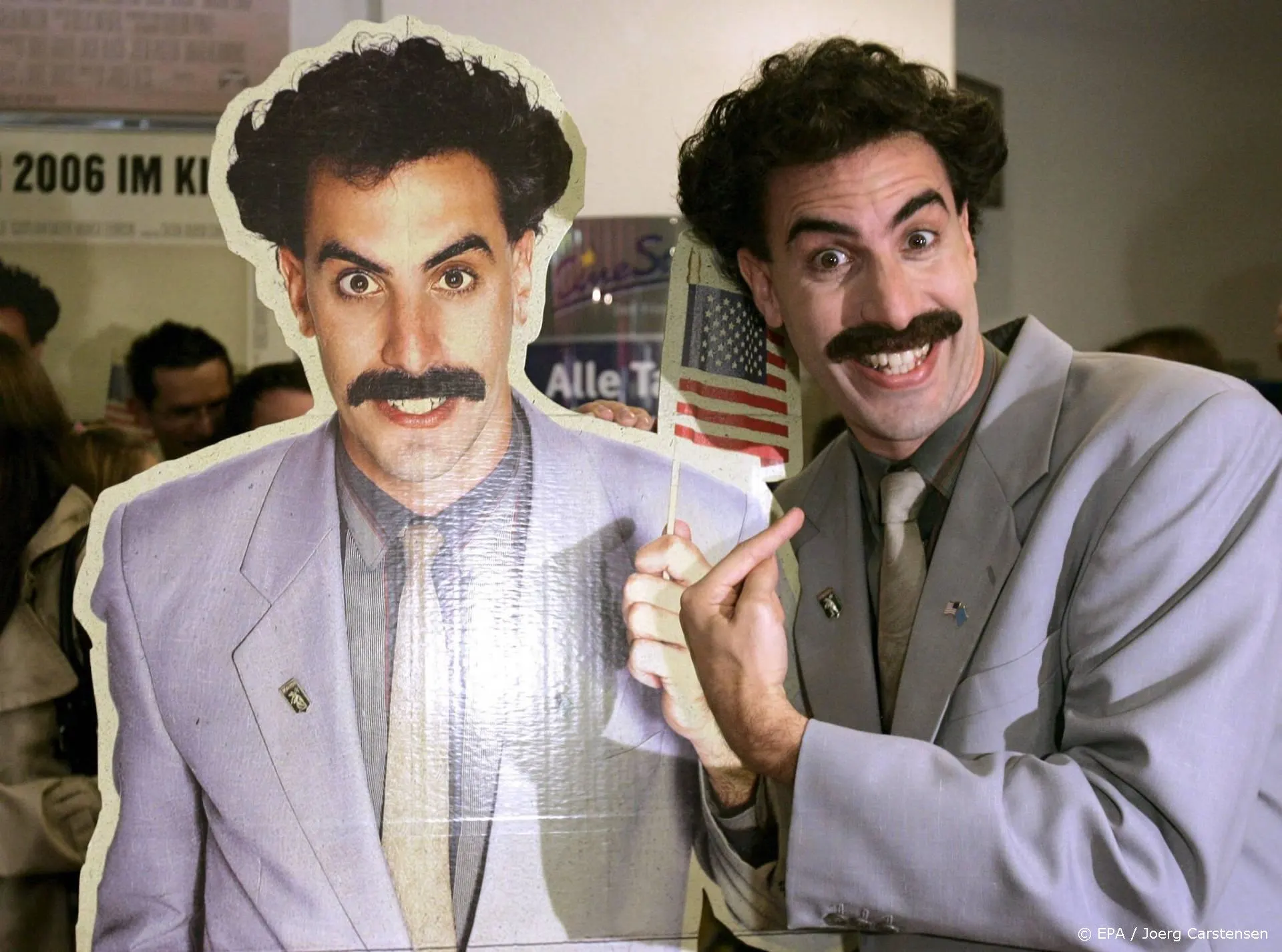 Rechtszaak over Borat van de baan