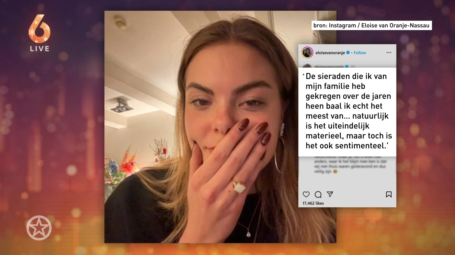 Ingebroken bij Eloise van Oranje thuis