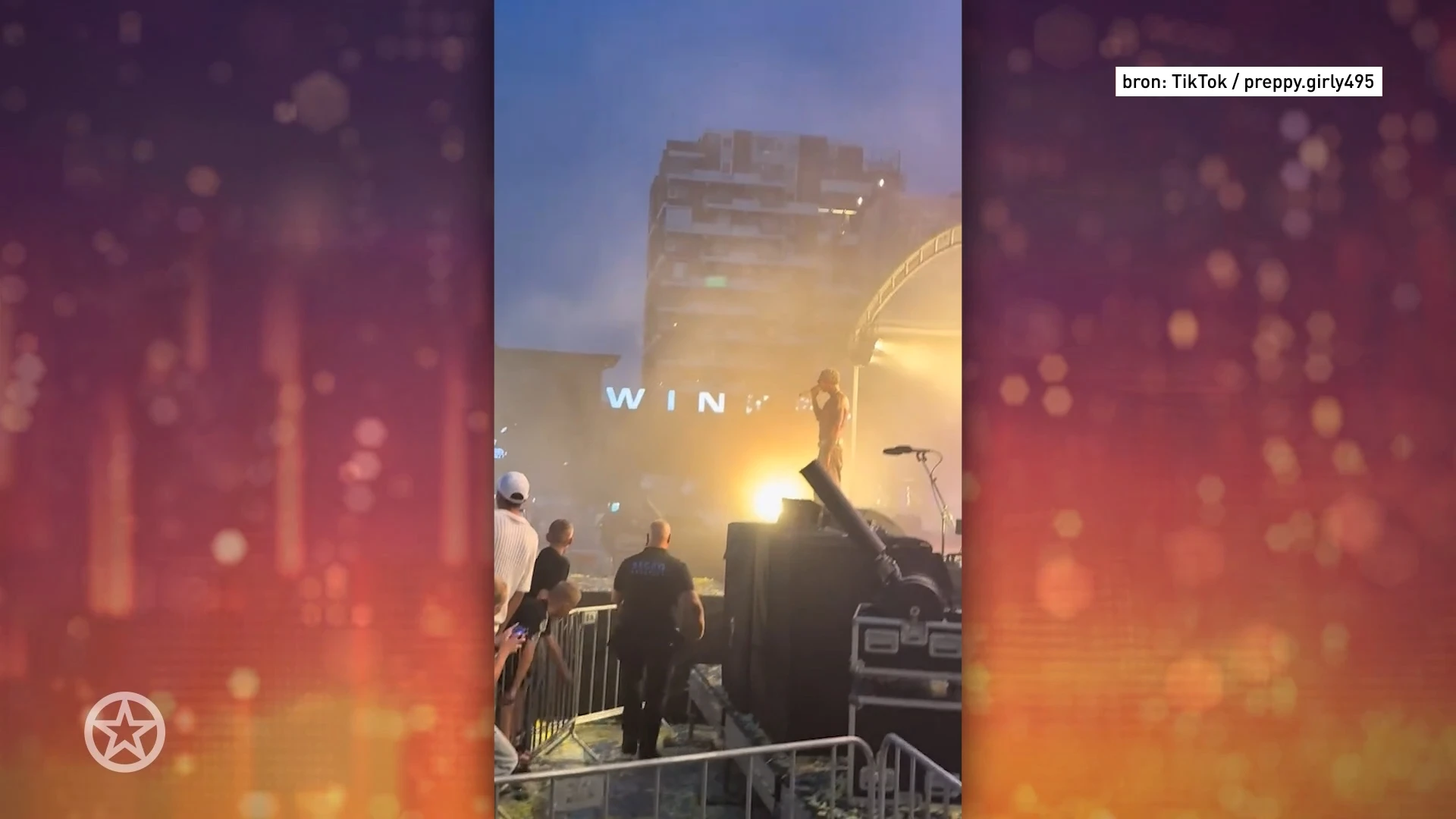 Bizzey grijpt in tijdens optreden