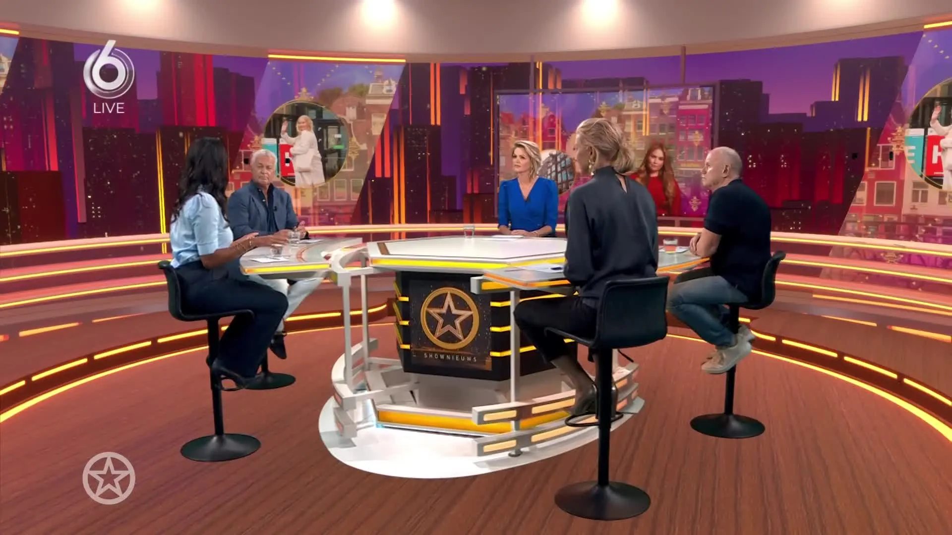 Shownieuws-tafel over eerste studiedag Amalia