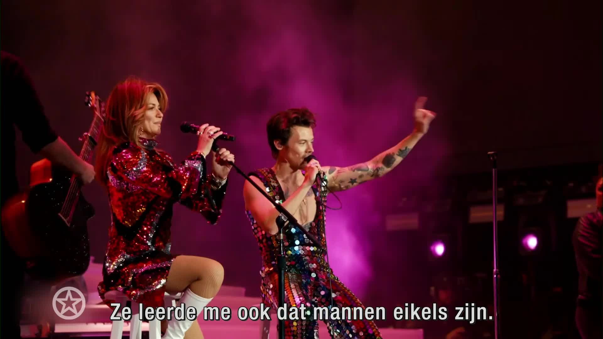 Harry Styles verrast met duet Shania Twain