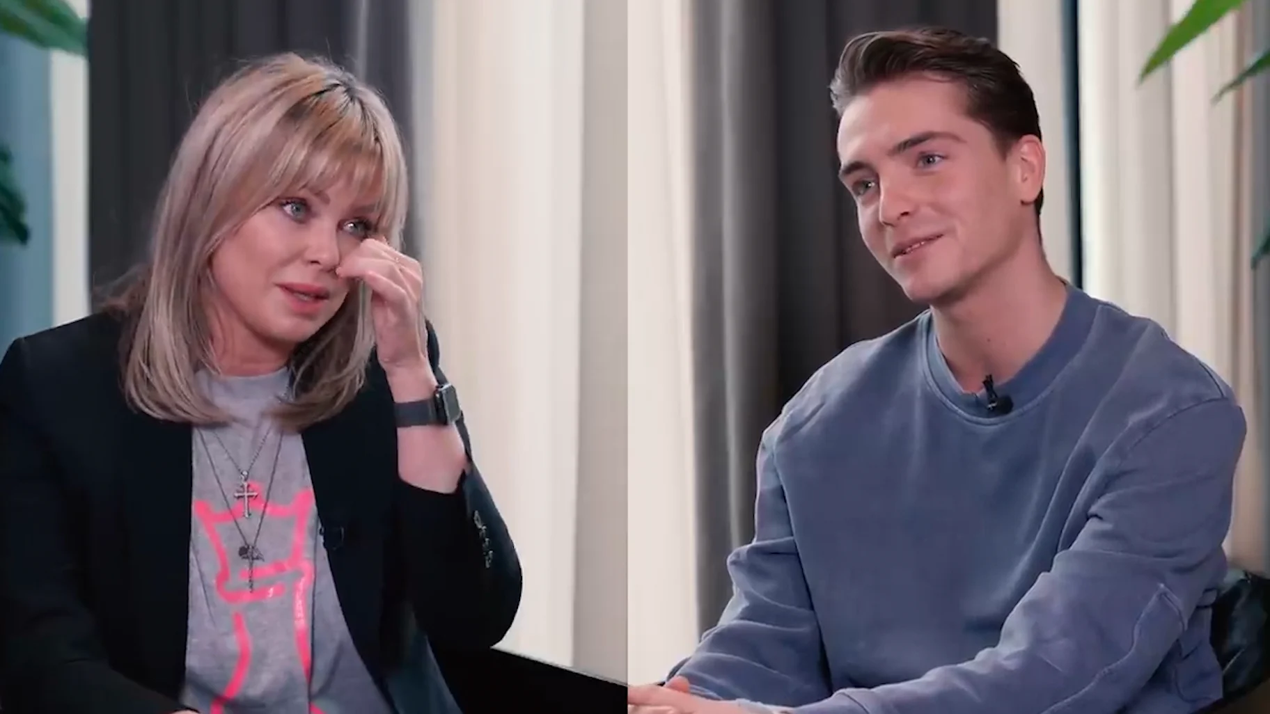 Bridget in tranen om zoon Mees