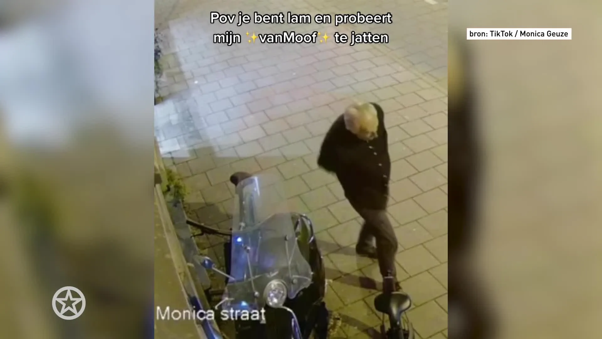 Dronken man probeert fiets Monica te stelen