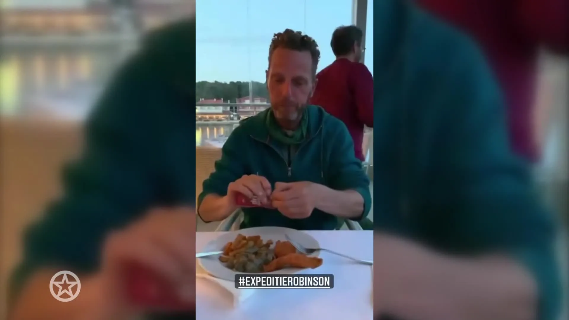 Rob Geus eet eerste keer na Expeditie