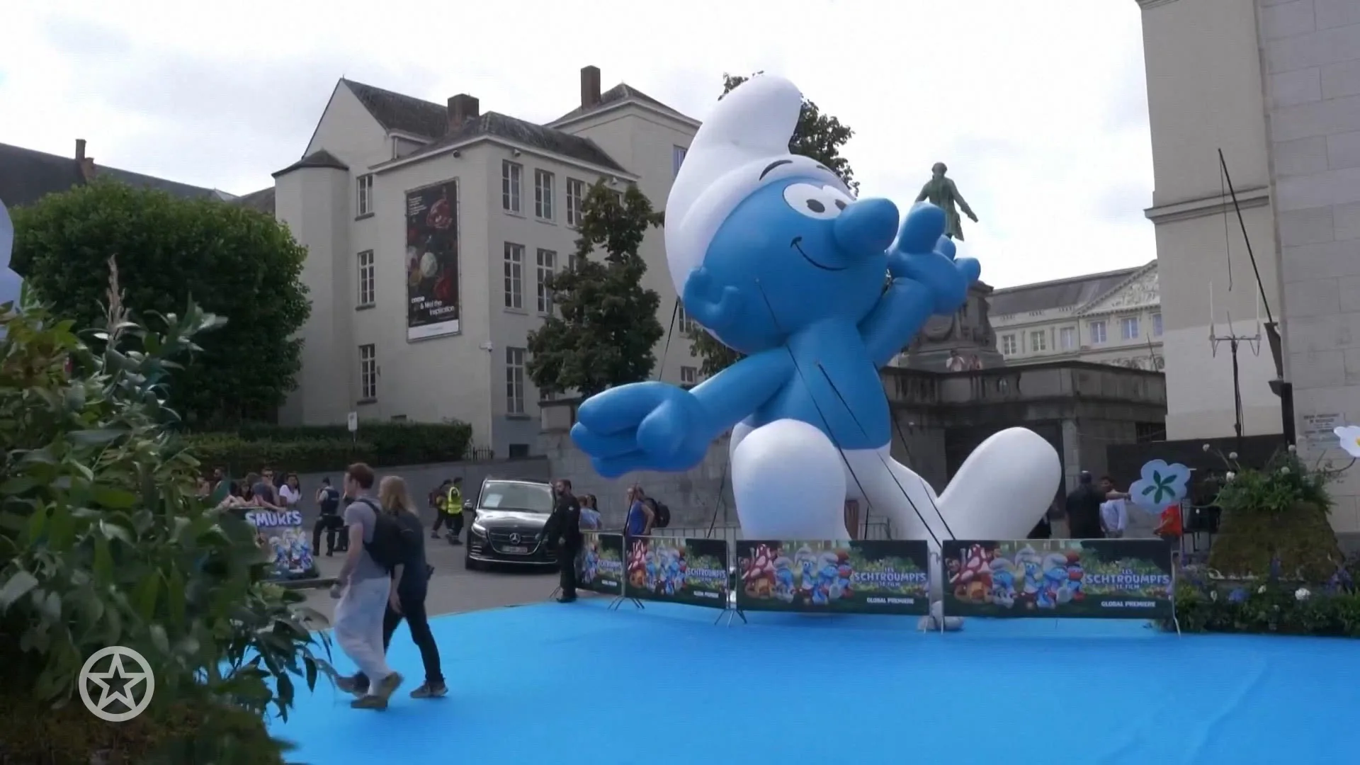 Rihanna en A$AP Rocky in Brussel voor première Smurfenfilm