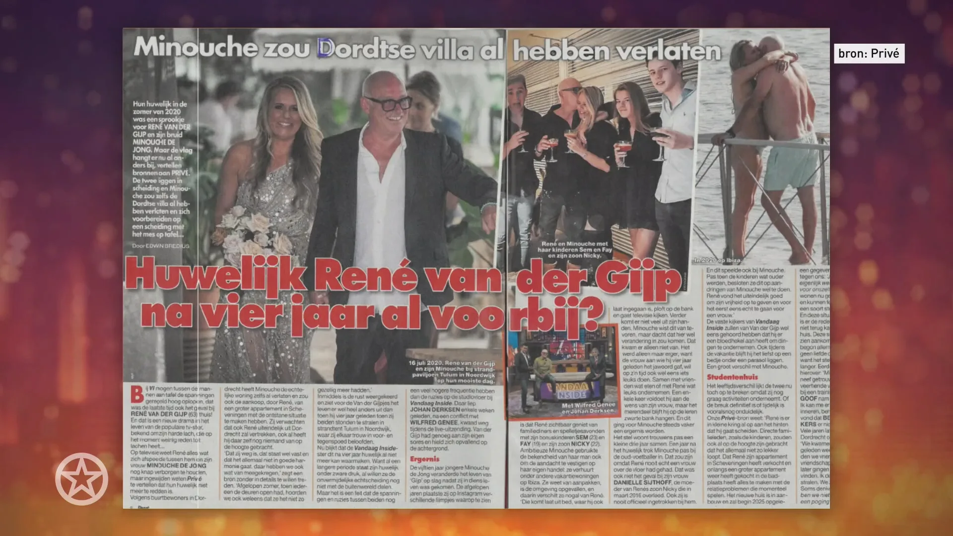 Huwelijk van René van der Gijp in zwaar weer?