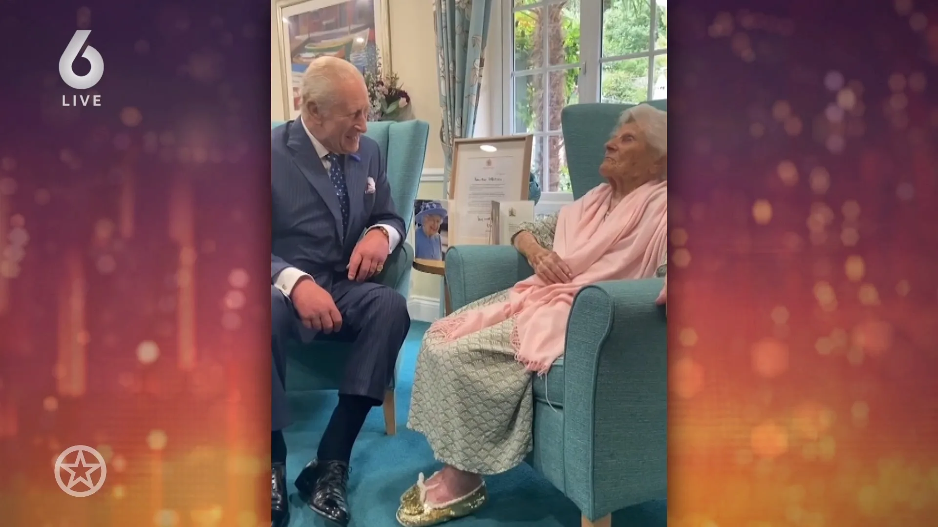 'Schattig' moment tussen Britse koning Charles en oudste vrouw ter wereld