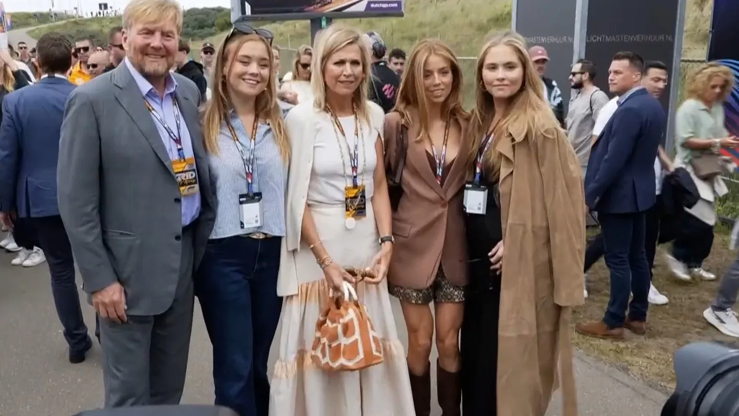 Koninklijk gezin laat zich weer zien bij Formule 1 op Zandvoort