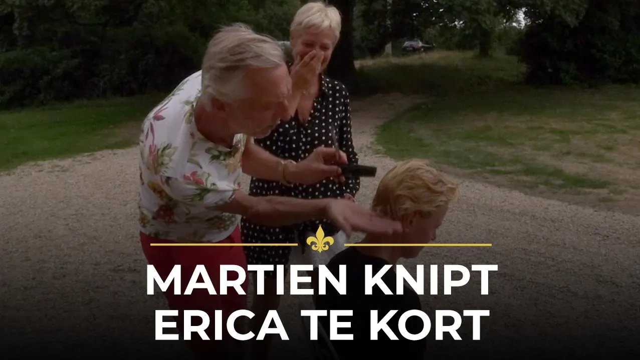 Martien knipt Erica VEEL TE KORT!