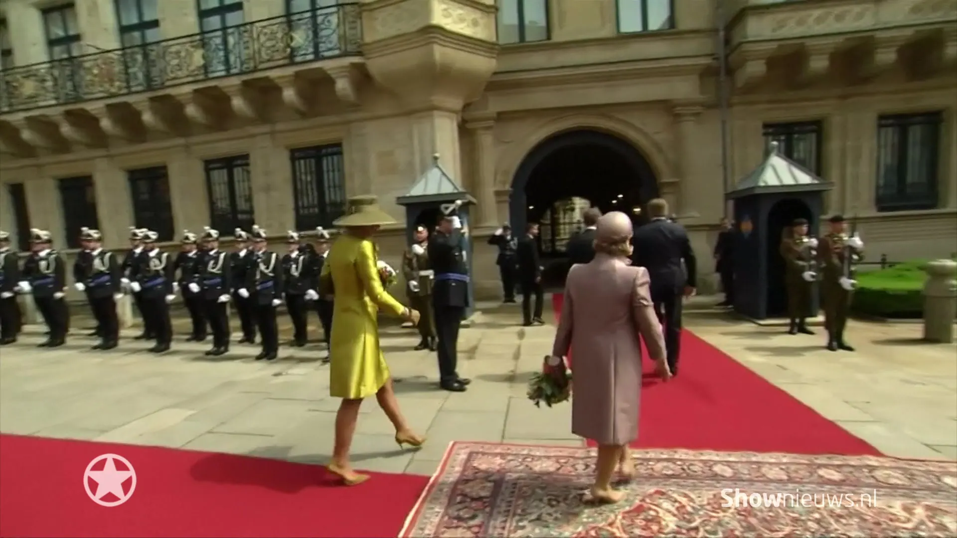 Koningspaar aangekomen in Luxemburg