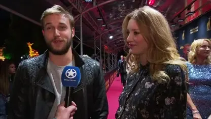 Barry en zijn hoogzwangere Noortje bij LOIS première