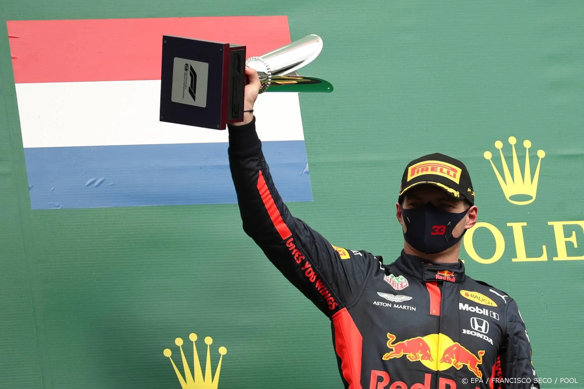 Bijna 1,3 miljoen mensen zagen Verstappen derde worden