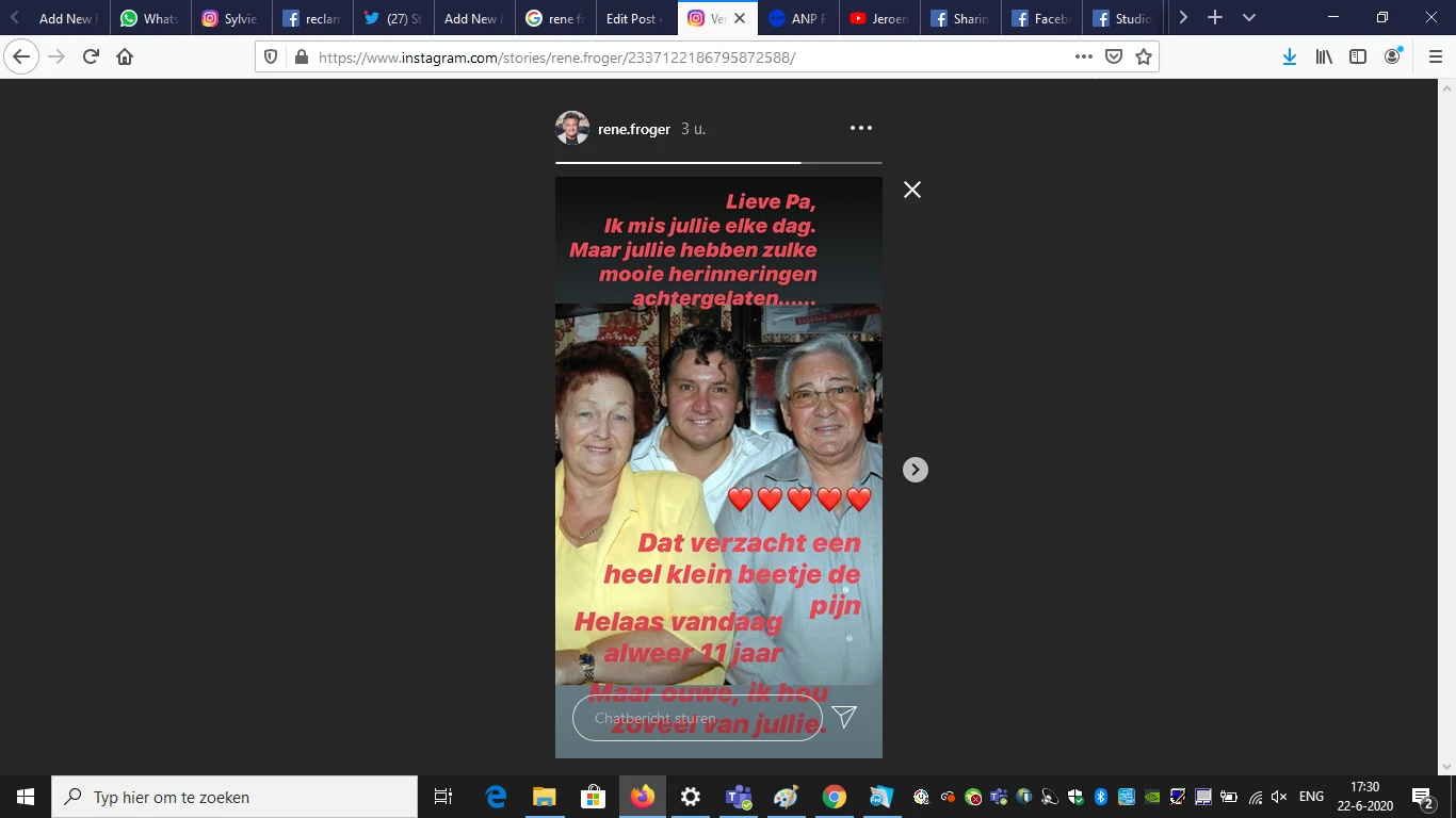 Emotionele René Froger deelt verdriet