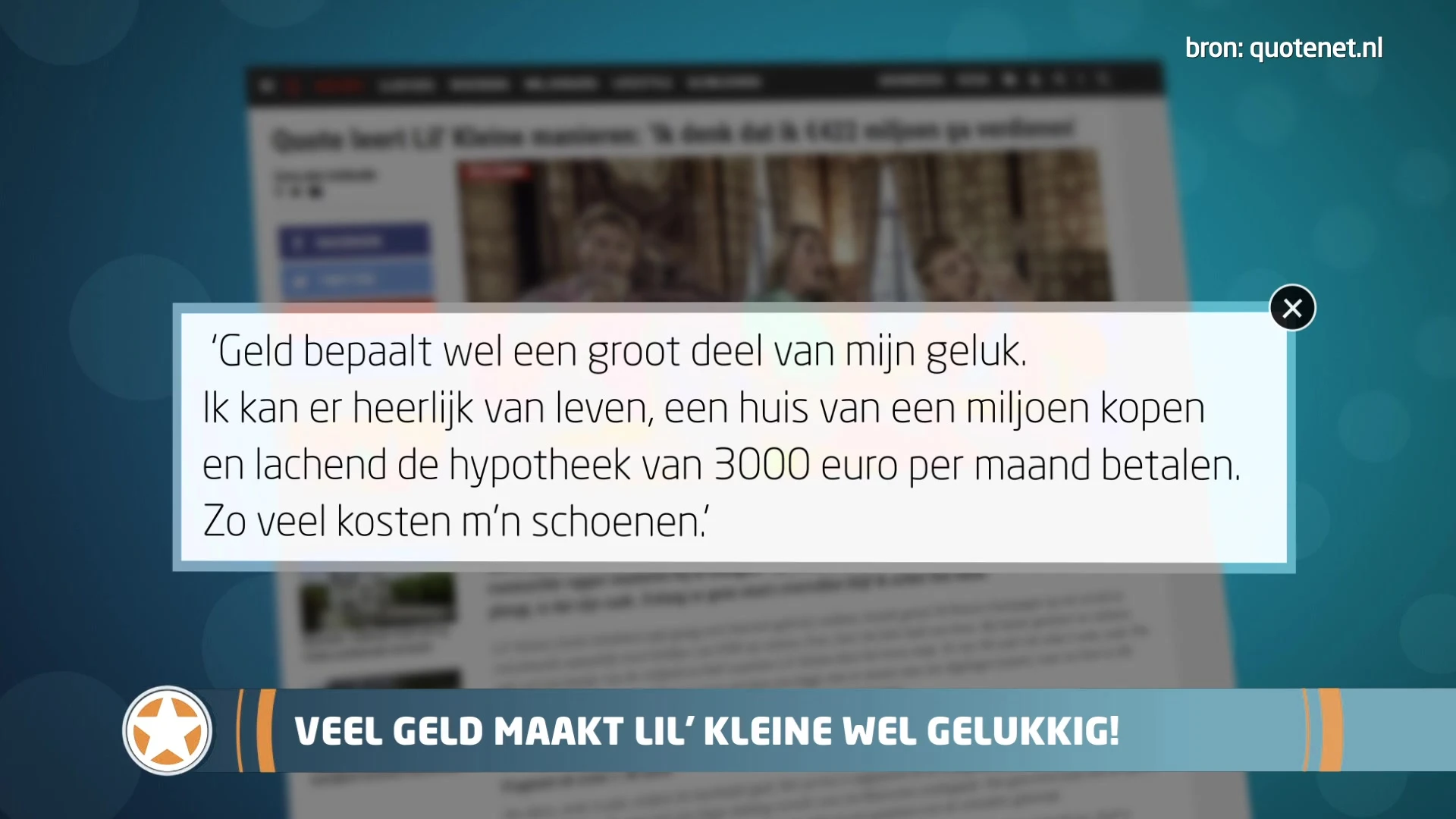 Show Update: Lil' Kleine smijt met geld