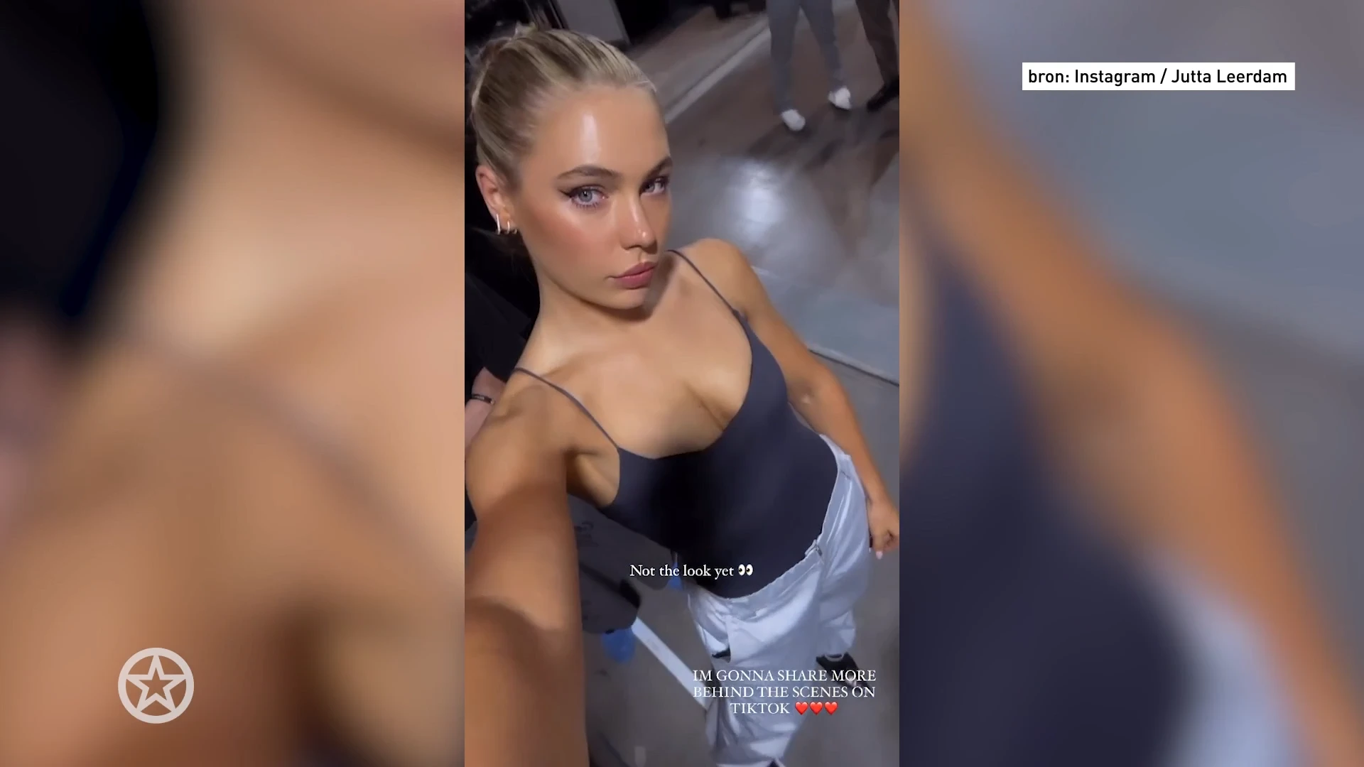 Jutta Leerdam op de catwalk