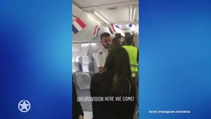 Duncan als wereldster onthaald in vliegtuig naar Tel Aviv