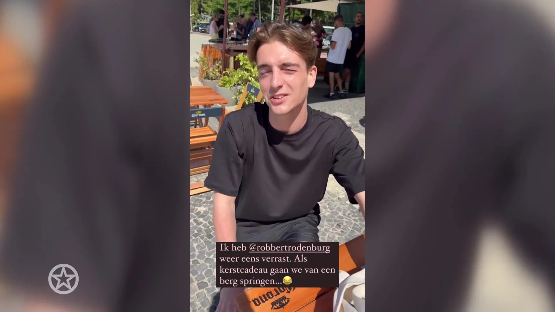 Robbert Rodenburg staat doodsangsten uit op vakantie