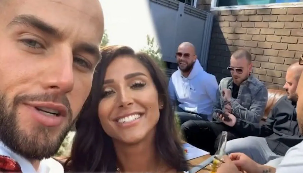 Donny en Janice gaan los met groep vrienden