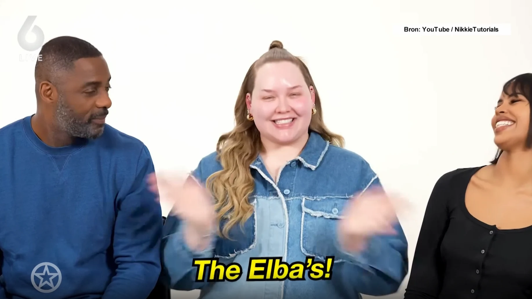 ZIEN: Make-up Nikkie de Jager wordt gedaan door Idris Elba en zijn vrouw