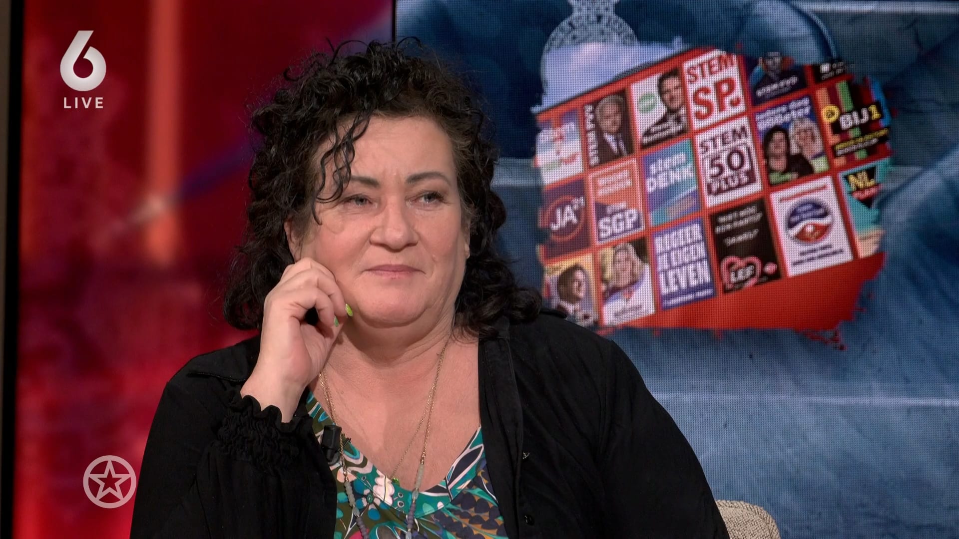 ZIEN: Caroline van der Plas in tranen