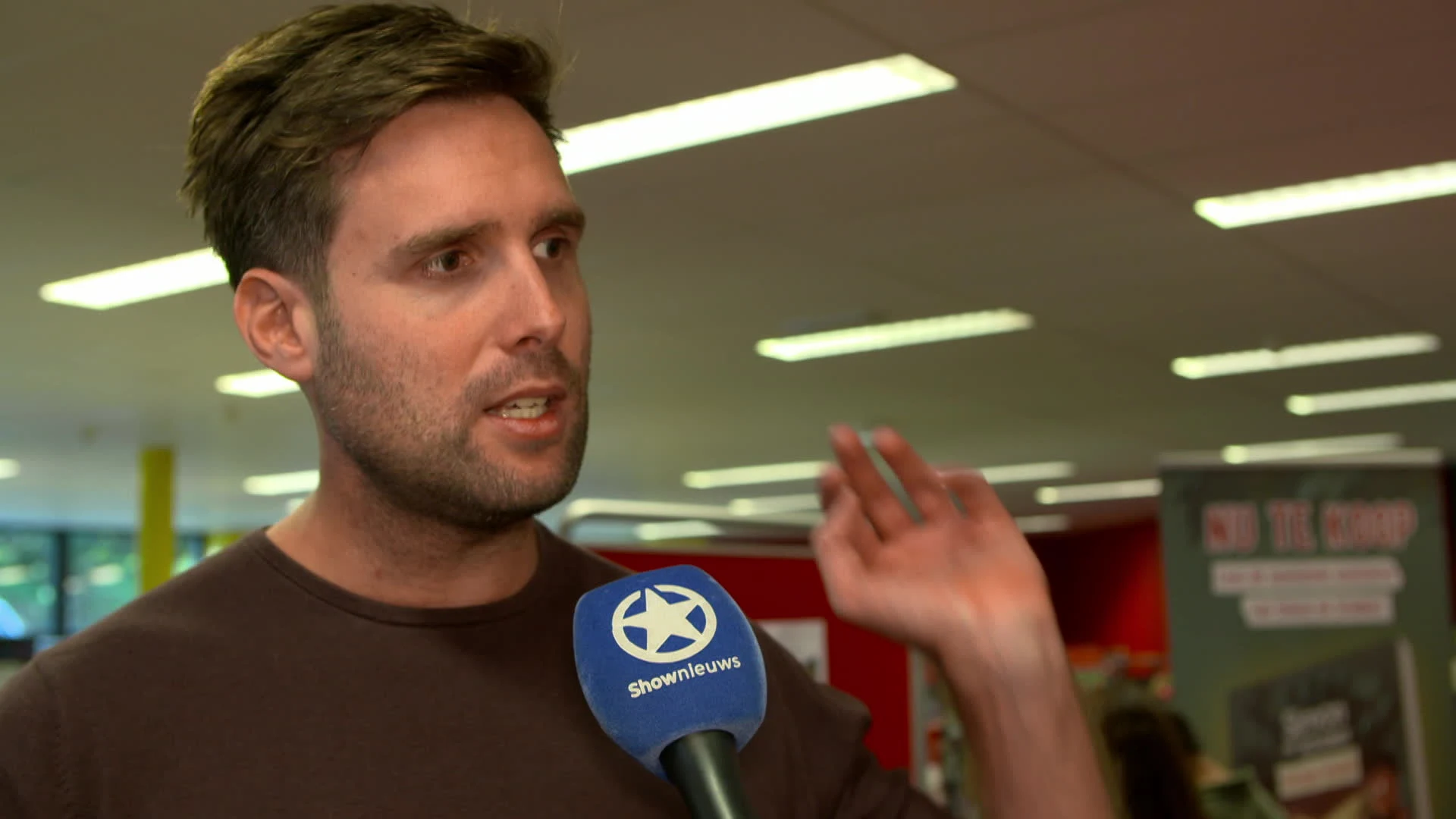 Nick Schilder voor even terug in de schoolbanken