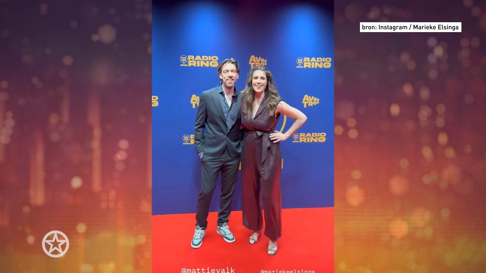 Mattie Valk en Marieke Elsinga op de rode loper bij De RadioRing