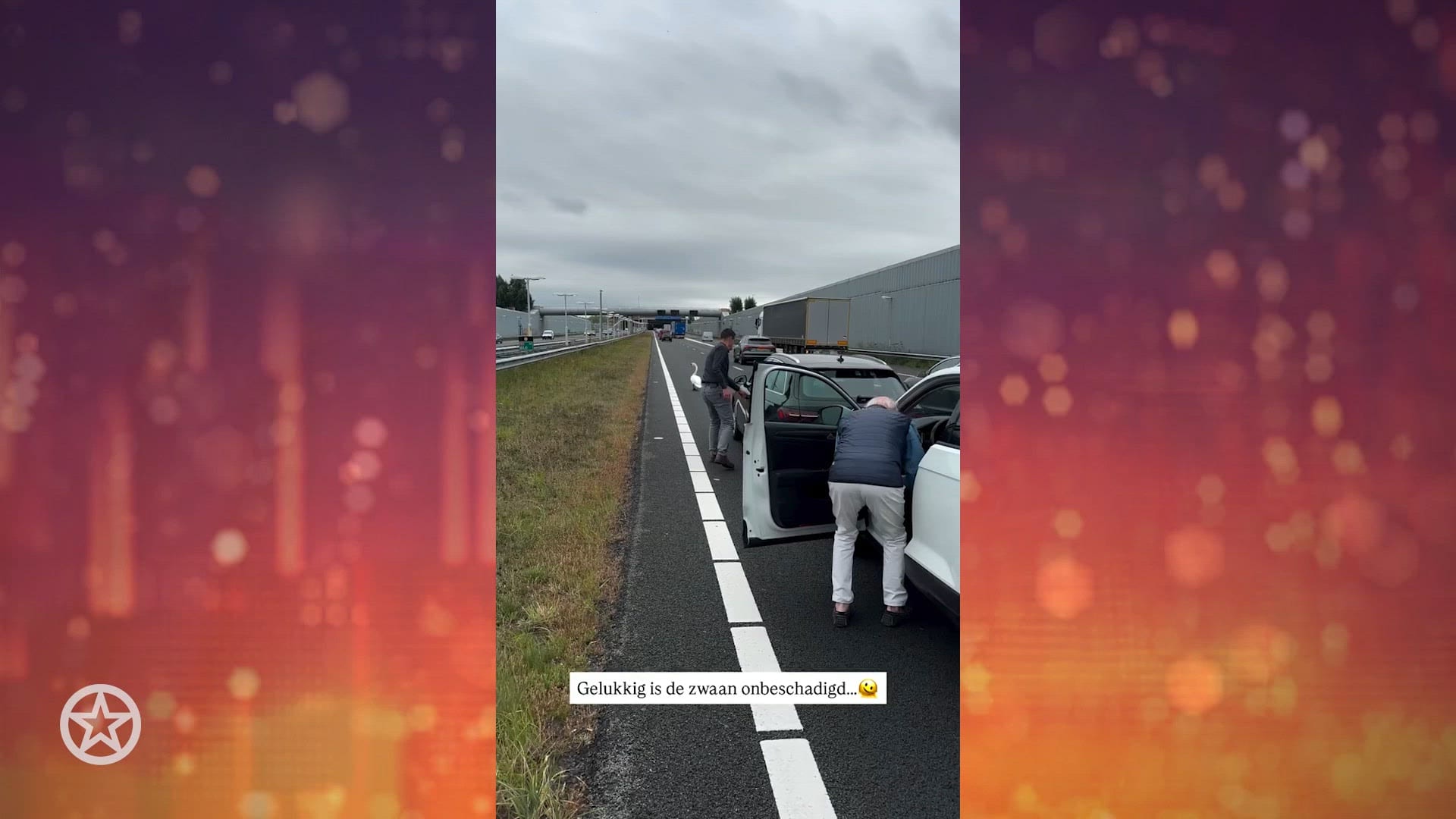 Vincent Visser doet verslag van auto-ongeluk