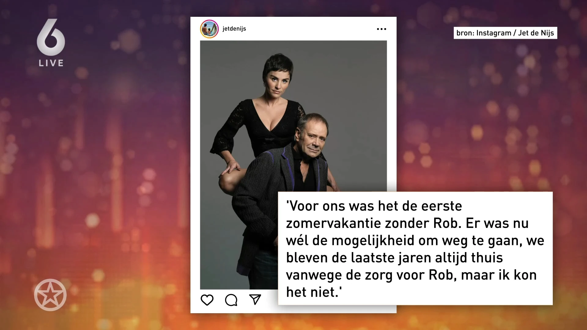 Jet de Nijs over zware vakantieperiode, de eerste zomer zonder Rob