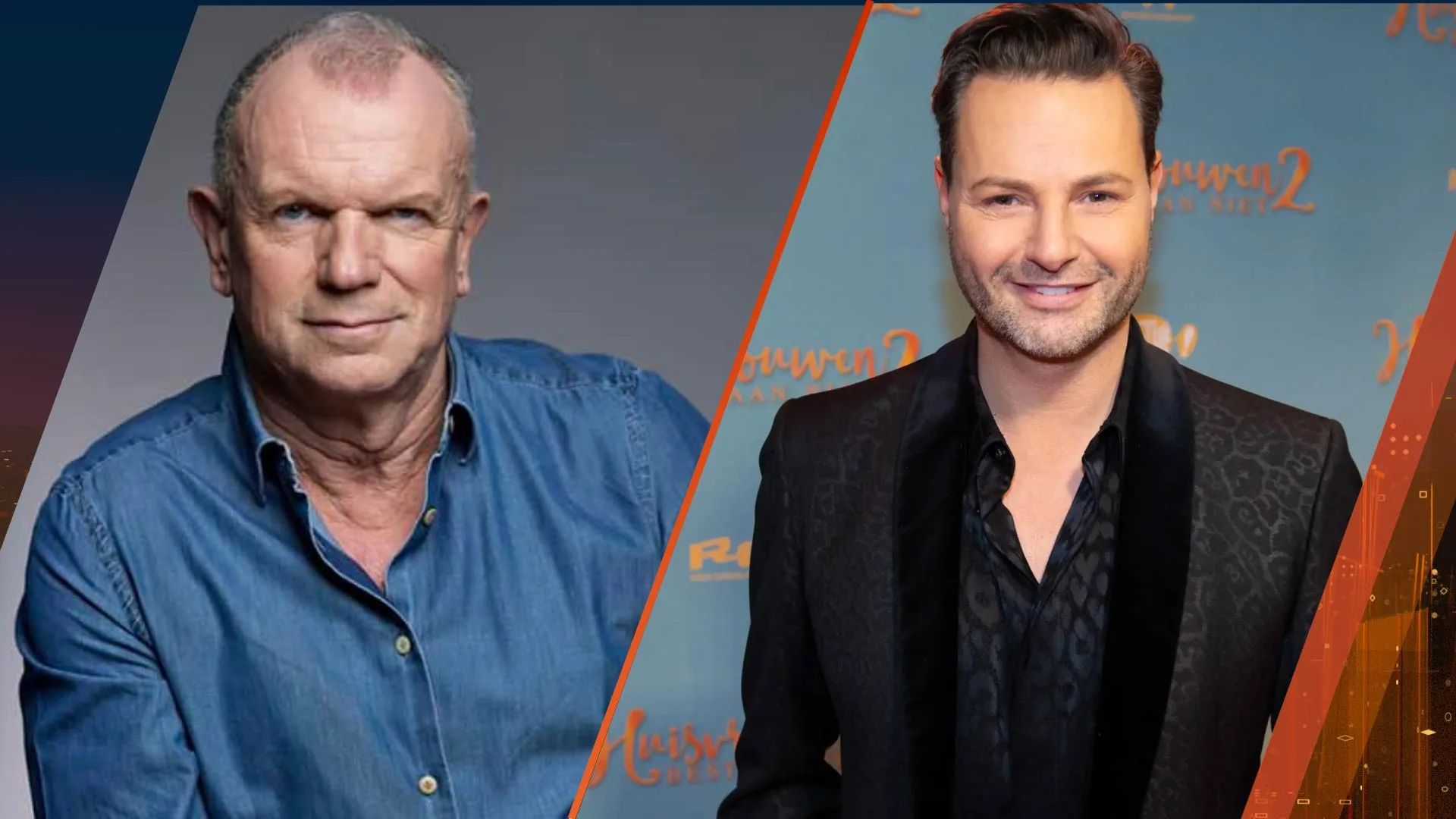 Fred van Leer en Evert Santegoeds in gesprek