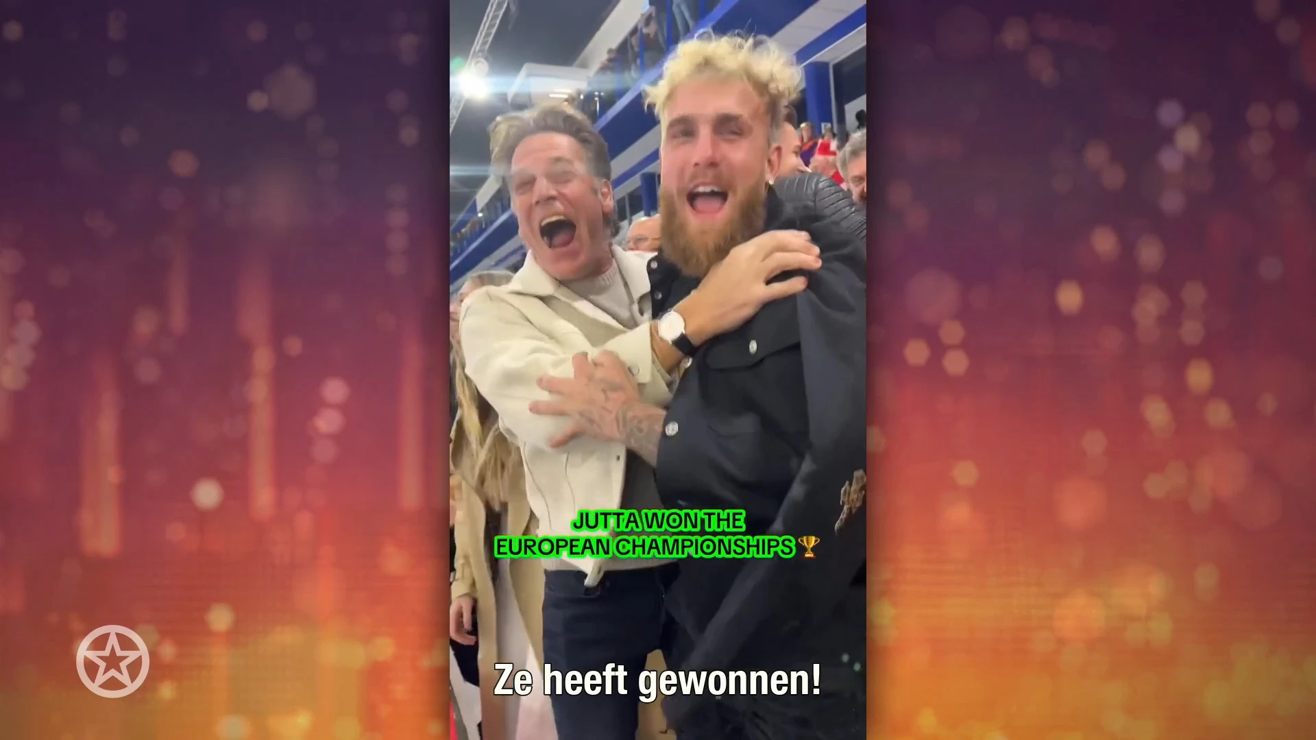 Jake Paul brult het luidst om Jutta Leerdam aan te moedigen