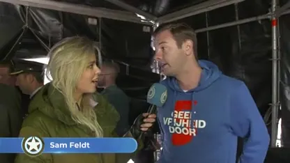 Sam Feldt geniet in stuntende legerhelikopter