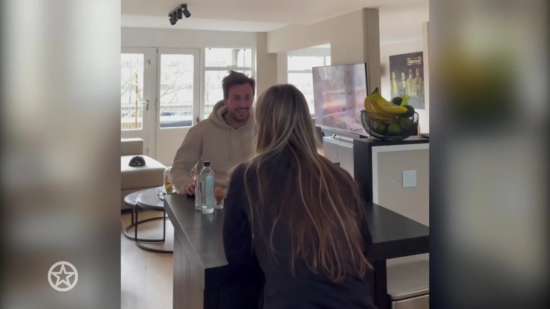 Dave Roelvink hoort dat hij vader wordt