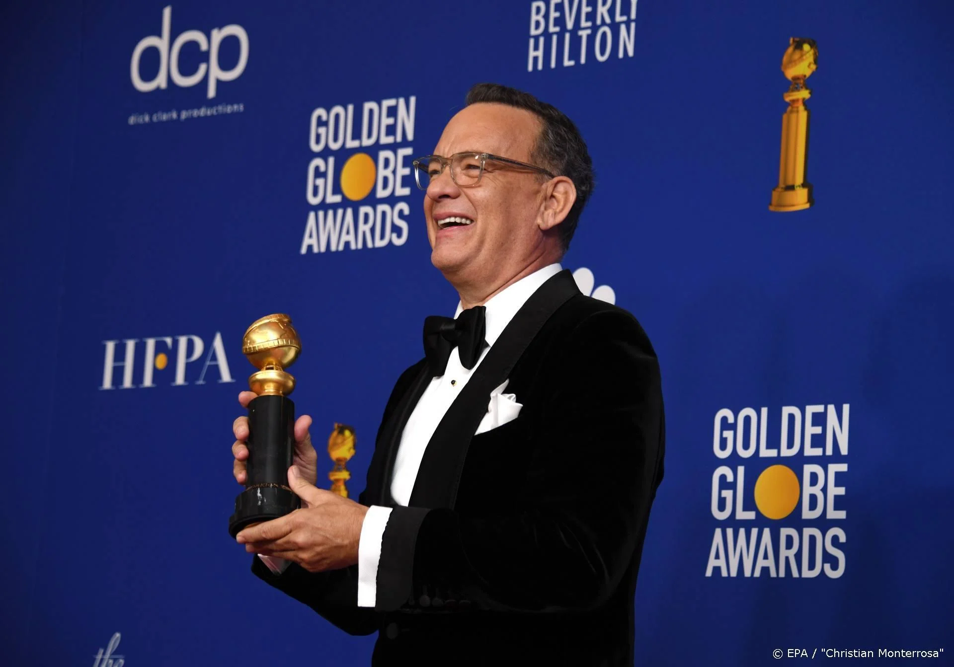 Tom Hanks geëmotioneerd na ontvangst oeuvre-Globe