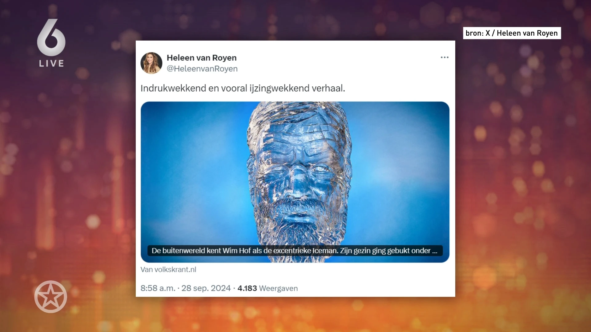 Shownieuws tafel over schokkend Volkskrant-artikel over Wim Hof (Shownieuws)