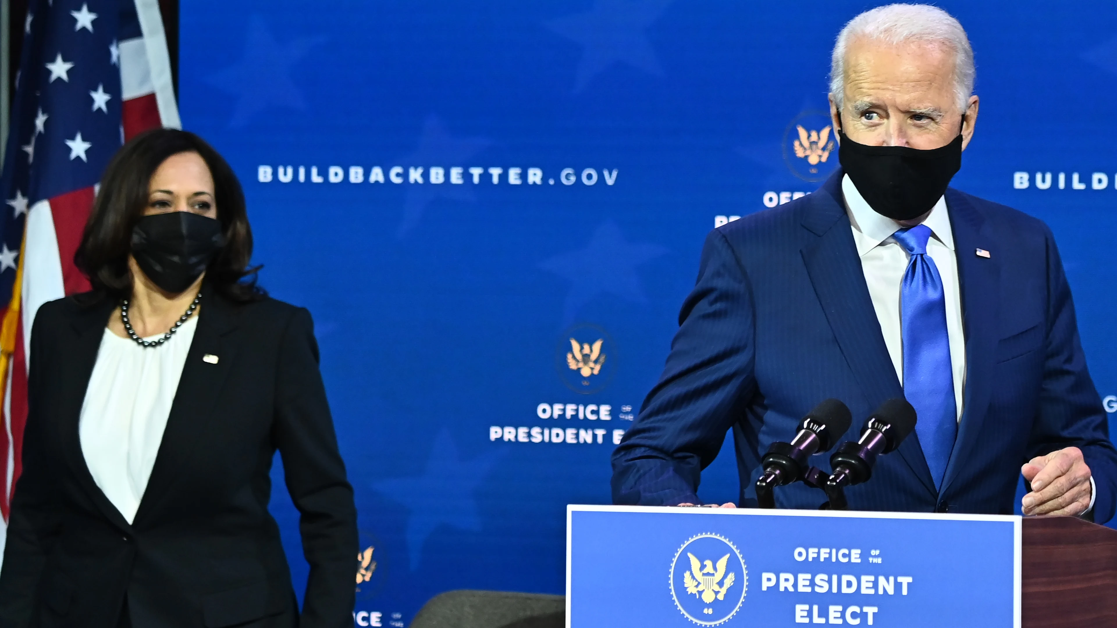 Komend president Biden en Harris geven eerste interview samen