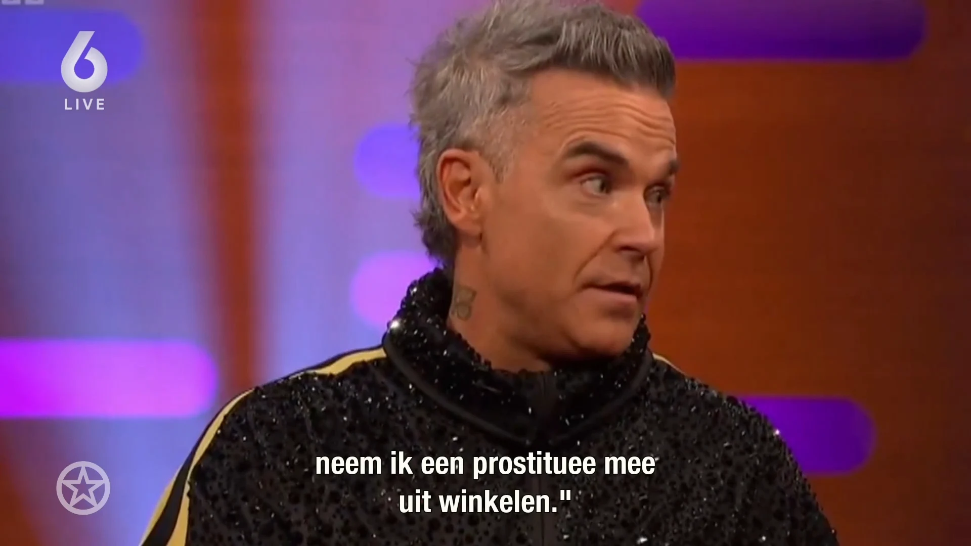 Robbie Williams doet opvallende bekentenis in The Graham Norton Show