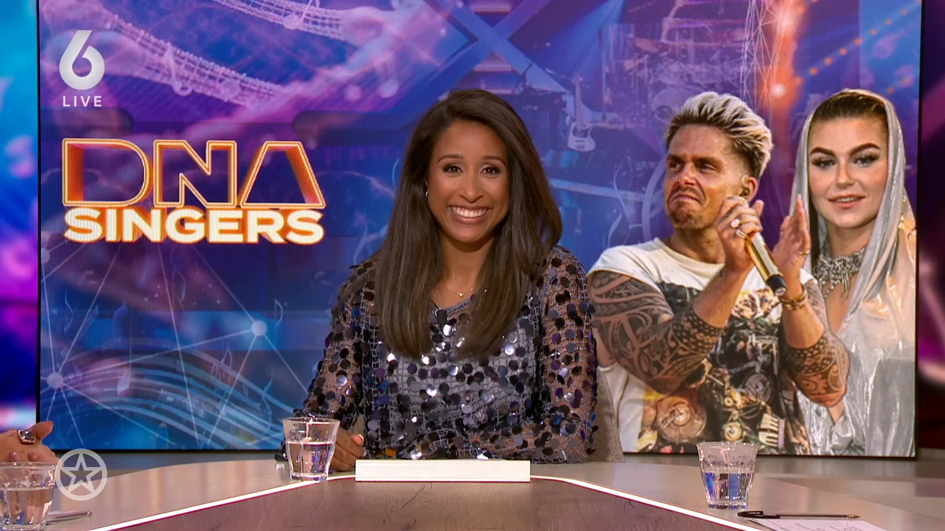 Reünie Roxeanne en André Hazes in DNA Singers