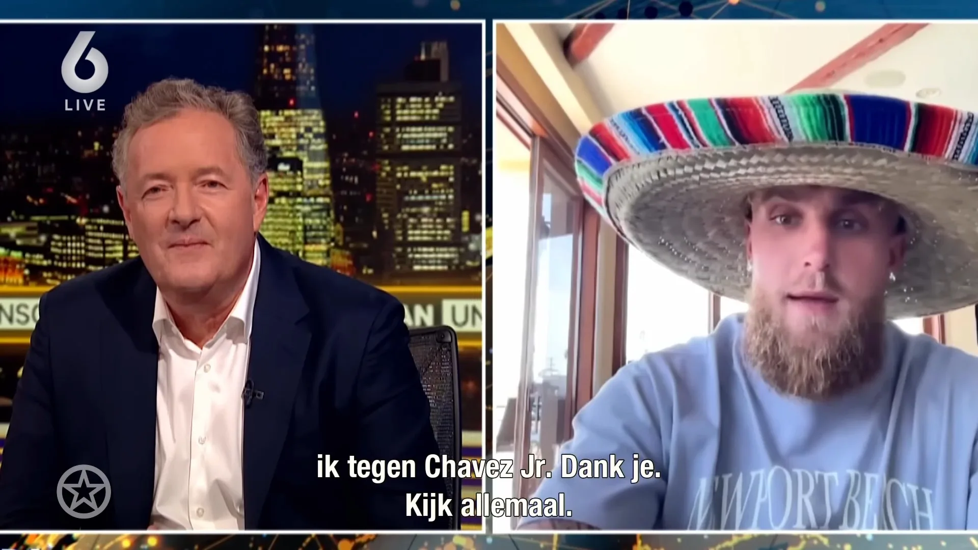 Piers Morgan maakt Jake Paul boos