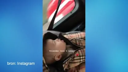 Zo filmt Lil' Kleine zijn zoontje tijdens het autorijden