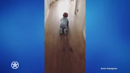 Baby Fender kruipt erop los!