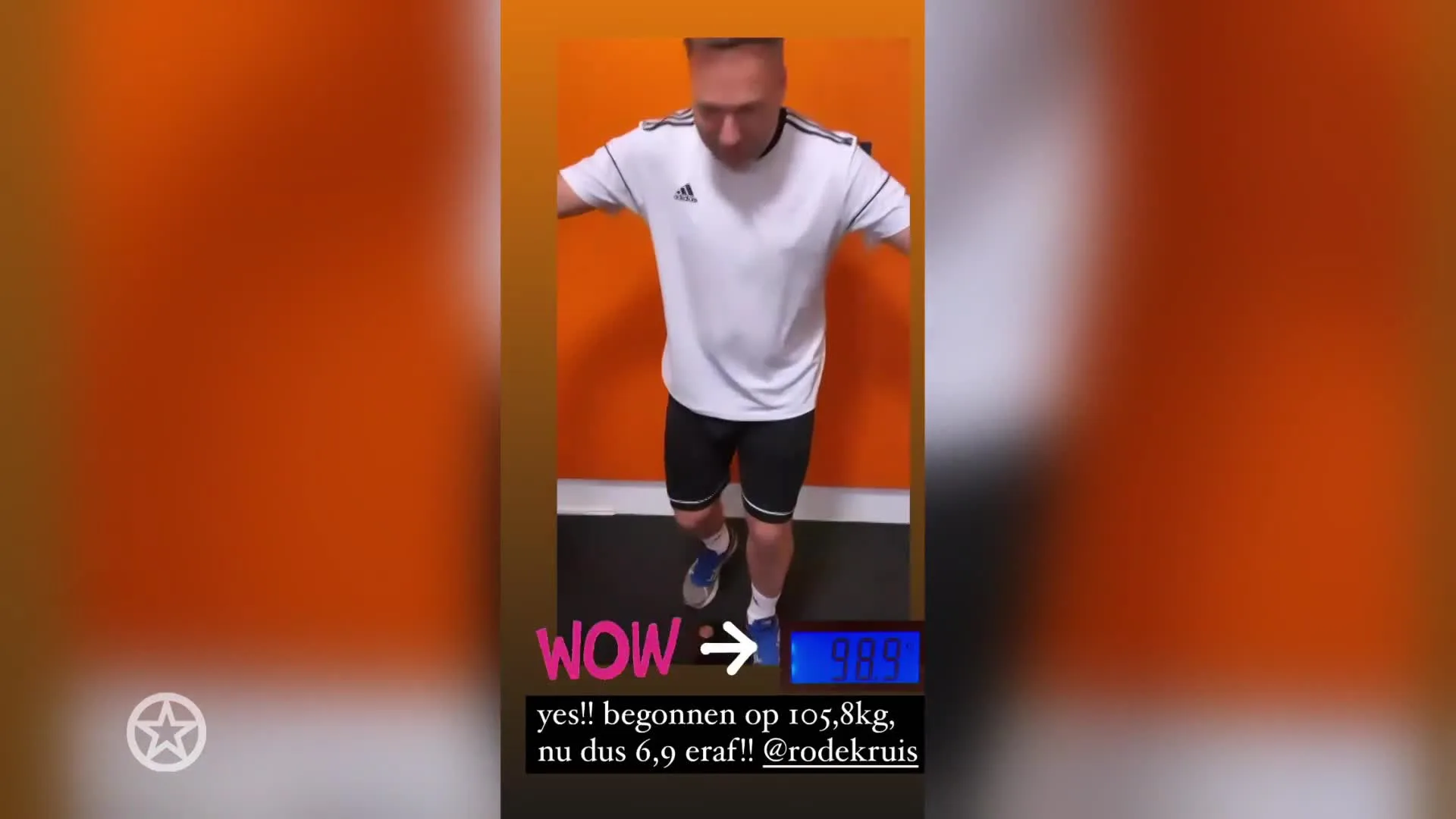 Barry Paf valt kilo's af