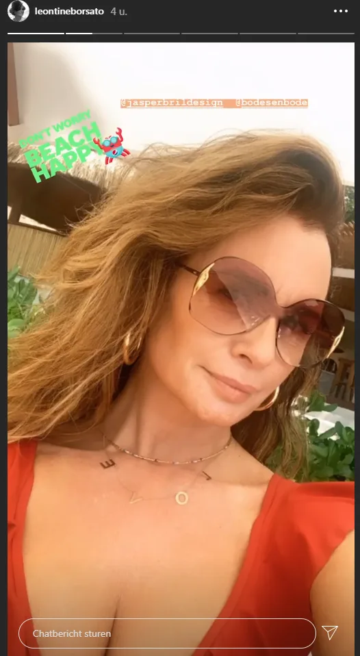 Leontine helemaal aan het stralen