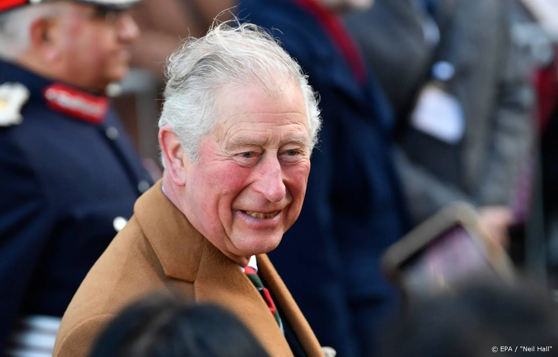 Charles reikt lintjes uit aan Elvis Costello en Lee Child