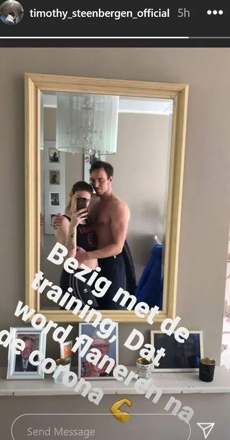 Zo breed is kersverse papa Utopia-Timothy nu!