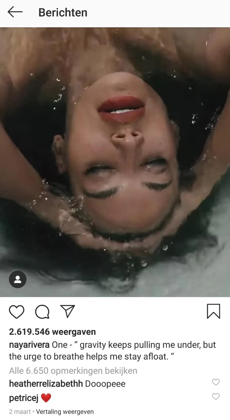 Bizarre vertaling gevonden na dood Naya Rivera