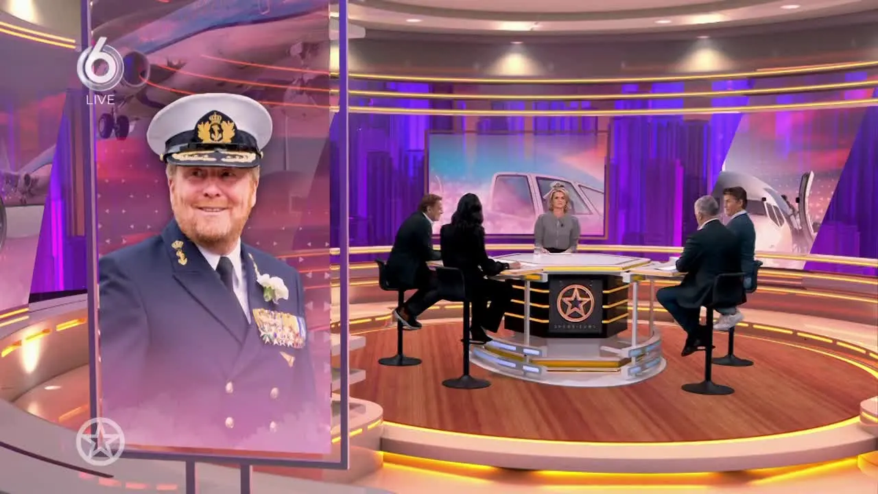 Willem-Alexander copiloot op vlucht Feyenoord-supporters