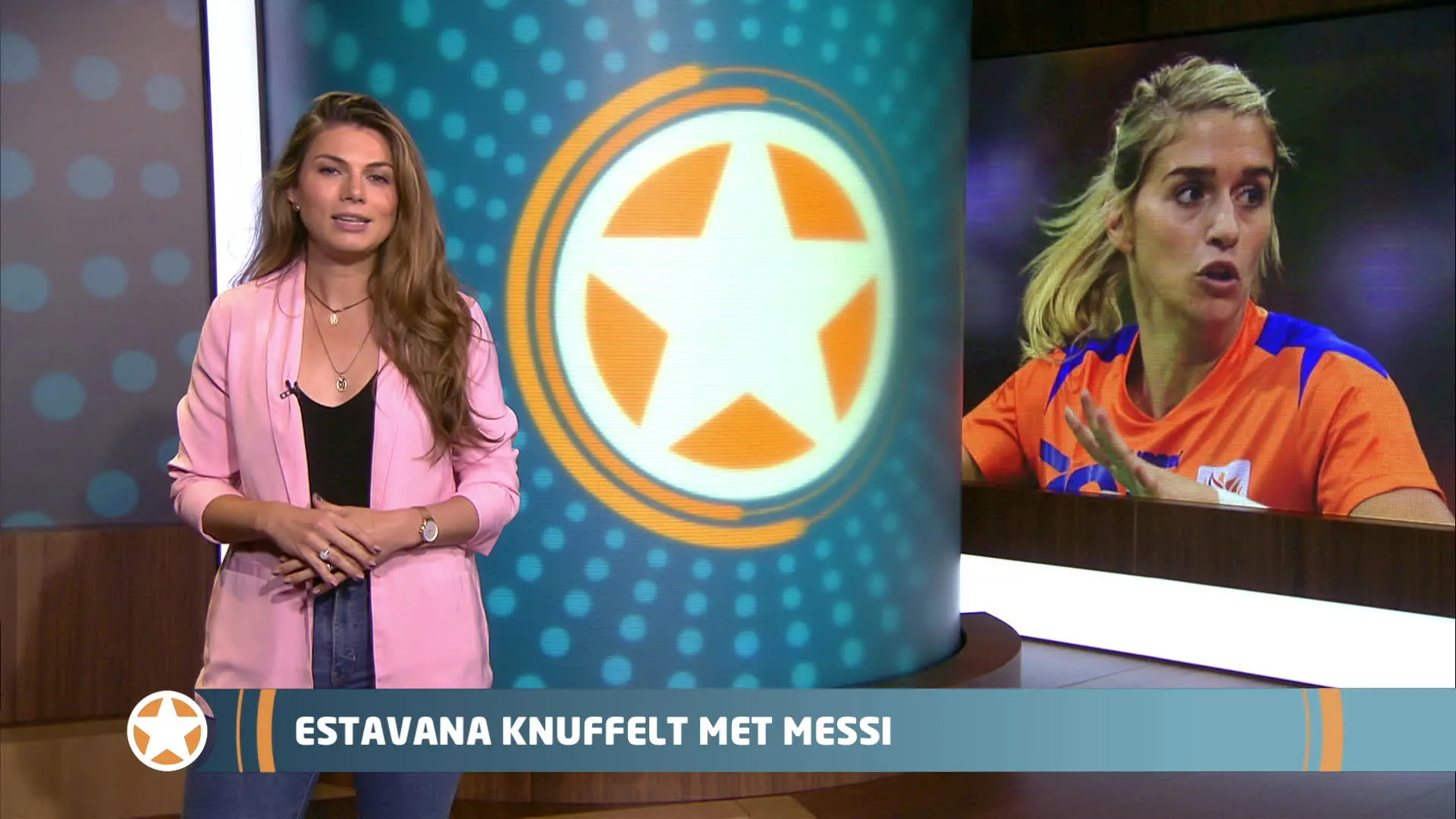 Show update: Estavana knuffelt met Messi