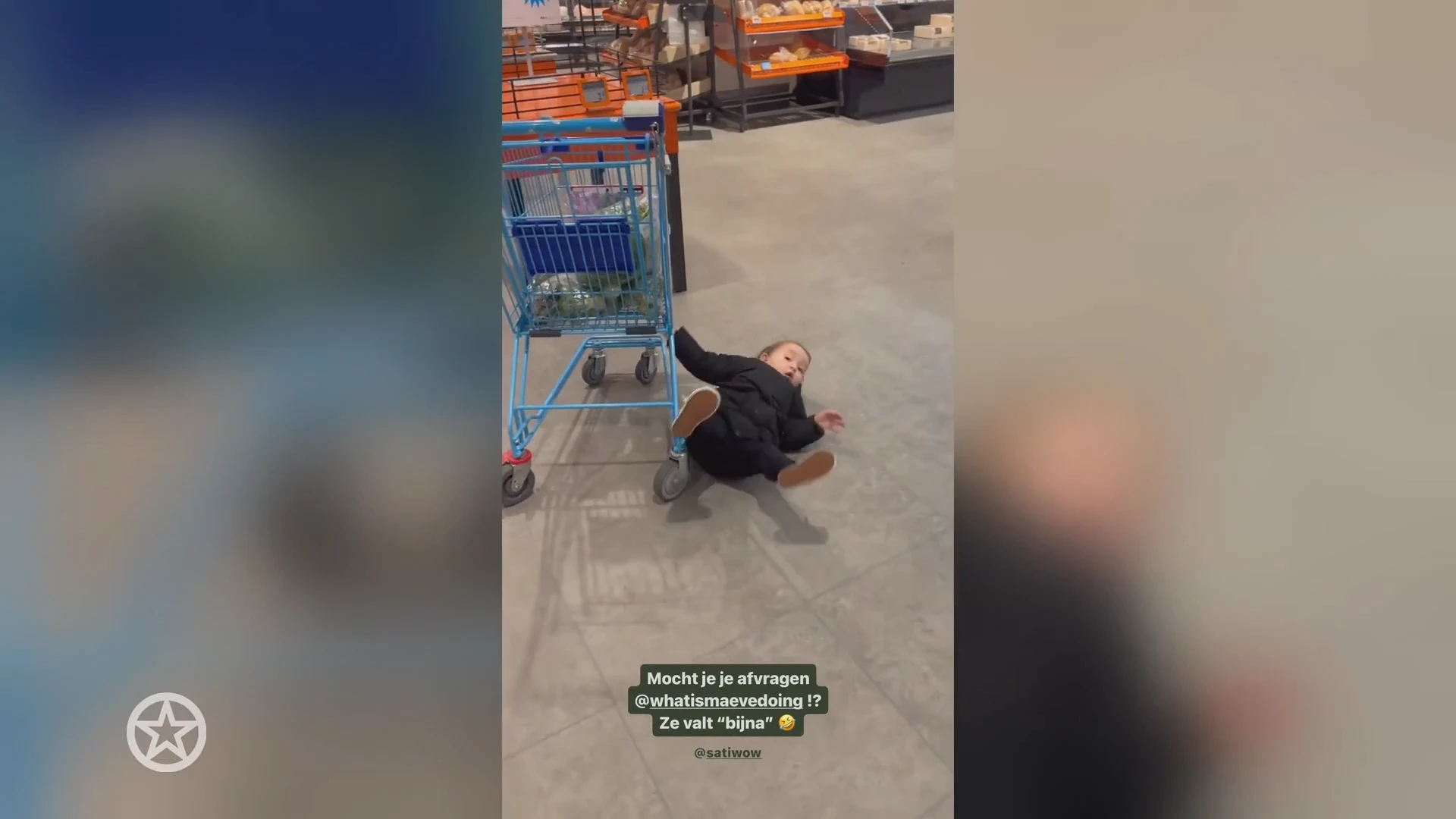 Kindje Kraantje Pappie valt 'bijna'