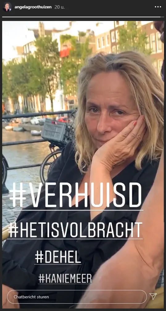 Angela Groothuizen helemaal klaar met rotklus