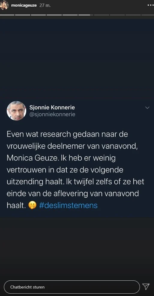 Kritiek op Monica Geuze in Slimste Mens